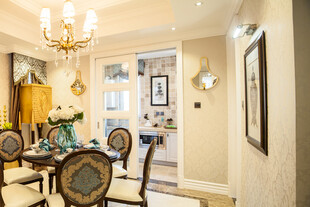 欧式奢华餐厅室内优雅场景