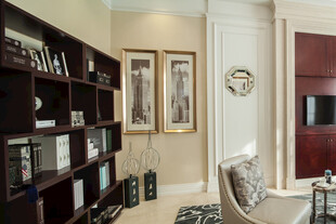现代奢华书房室内场景