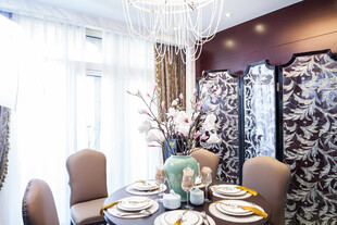 豪华餐厅优雅用餐环境