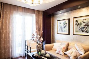 温馨典雅的客厅室内场景