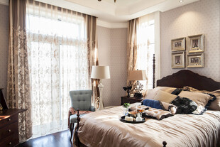 温馨现代风卧室室内场景