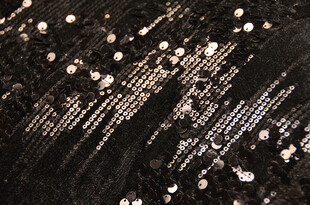 黑色闪亮亮片布料纹理