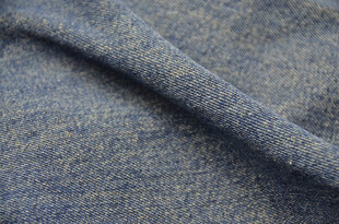 深蓝色纹理布料特写