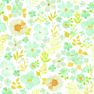 清新花卉图案背景