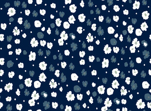深蓝色底散布白色斑点图案