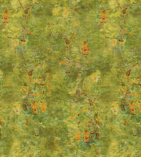 多彩花卉图案纹理背景