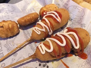 美味日式烤物丸子串