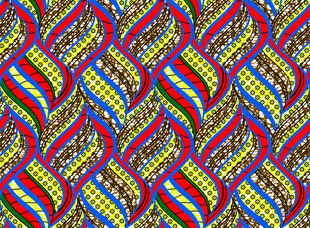 多彩几何波纹图案纹理