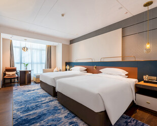 现代风格双床酒店客房