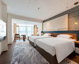 现代简约风格双床酒店客房