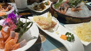 多样精致海鲜拼盘