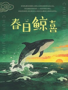 春日跃鲸 海天一色美景