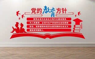 党的教育方针文化墙
