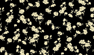 黑色底金色碎花图案