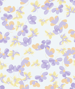 淡紫色黄色花卉图案纹理
