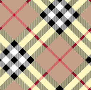 经典格子数码印花