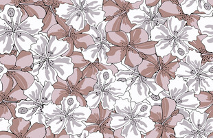 手绘花卉 碎花 数码印花