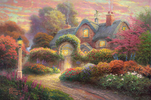 梦幻花园中的温馨小屋