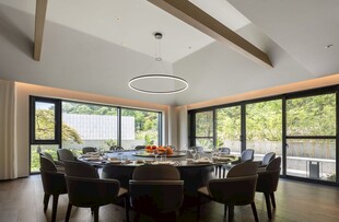 现代风格豪华餐厅室内景