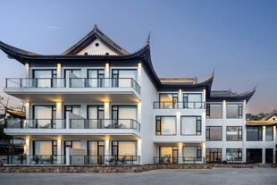 中式风格多层建筑外观