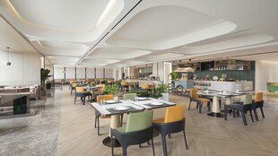 现代简约风格餐厅室内场景
