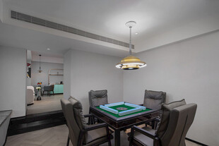 现代风棋牌室室内场景