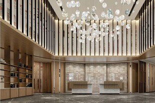 豪华大气的现代大厅空间