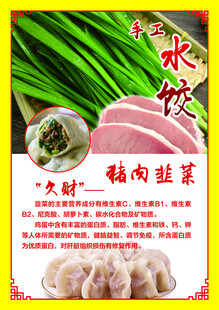 美味水饺精选猪肉韭菜