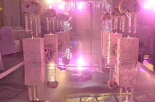 梦幻粉色系婚礼现场布置