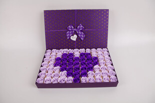 工艺品紫色爱心巧克力礼盒