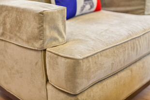 米色沙发局部细节展示