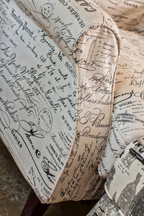 复古乐谱纹理布料特写