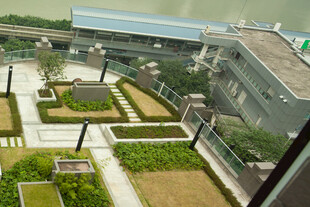 屋顶花园景观俯瞰