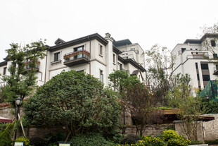 中式庭院建筑 绿植环绕