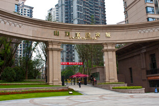 豪华小区大门景观