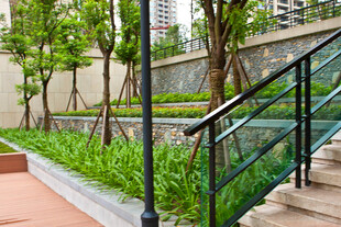 现代都市花园式户外台阶