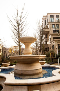 小区精美喷泉景观