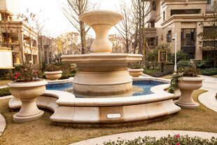 欧式庭院喷泉景观