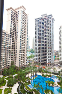 高端住宅区景观俯瞰