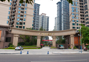 现代小区气派入口景观