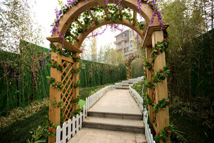 花园拱形花架景观