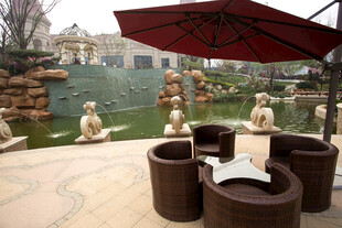 户外休闲庭院桌椅景观