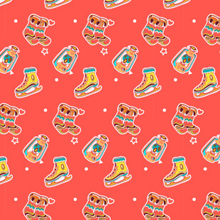 可爱元素图案背景