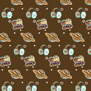 可爱元素图案背景