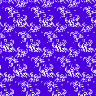 动物头骨图案背景