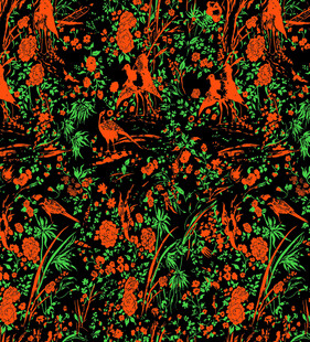 多彩花卉图案纹理