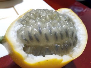 切开的热情果果肉