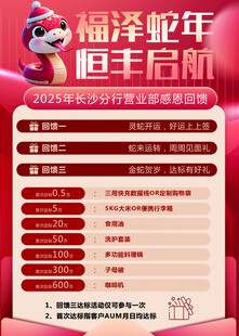 福泽蛇年恒丰启航海报