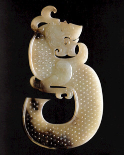 古玉器龙形玉佩