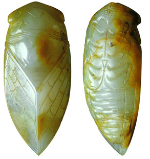 古玉蝉造型精美